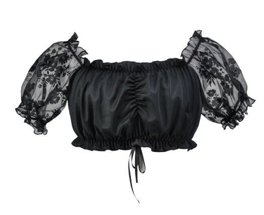 Damer Dirndlbluse Klassisk Design 100% Bomuld 7