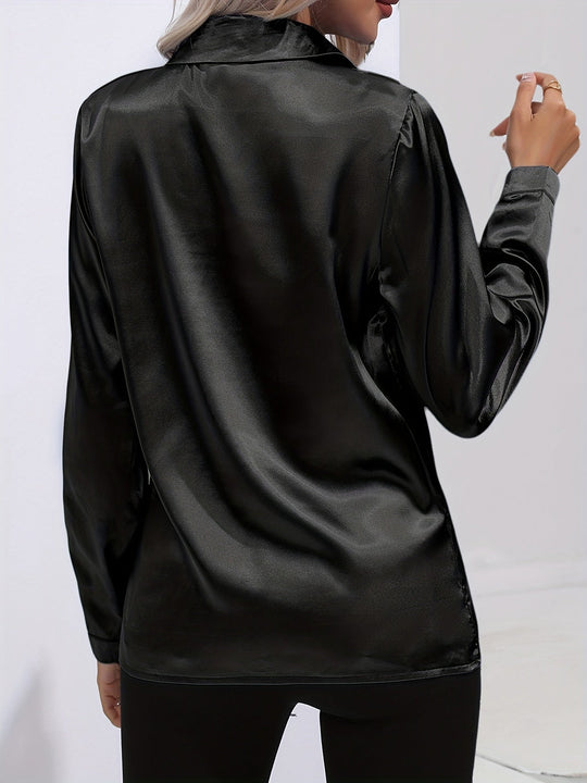 Damer Klassisk Bluse Tidløs Design Blødt Stof 8