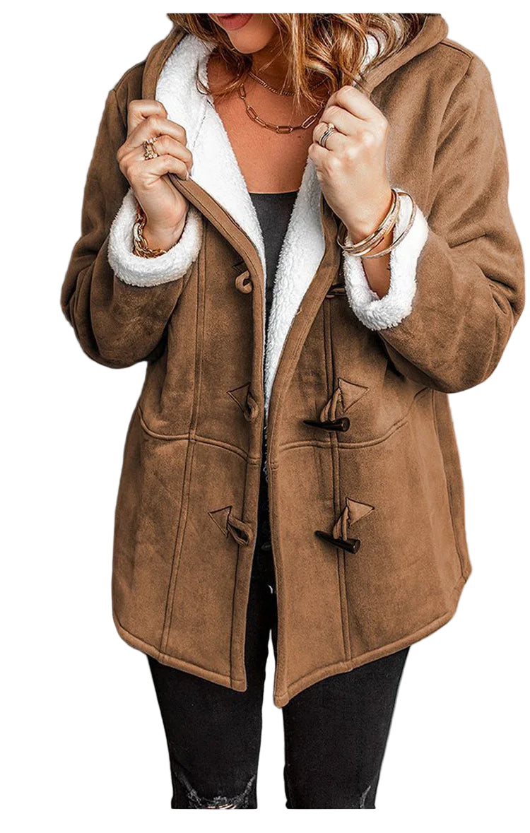 Damer Medium Vinterjakke med Hætte 0