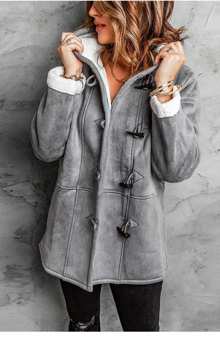 Damer Medium Vinterjakke med Hætte 4