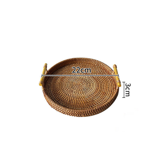 Damer Rundt Serveringsfad Håndlavet Unikt Design 22 cm 0