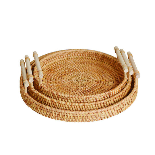 Damer Rundt Serveringsfad Håndlavet Unikt Design 22 cm 1