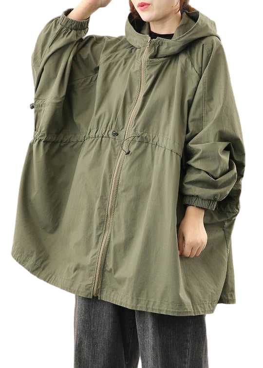 Damer's Frakke med Hætte og Lynlås 0