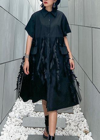 Damer's Sommerkjole med Revers og Tyl 1