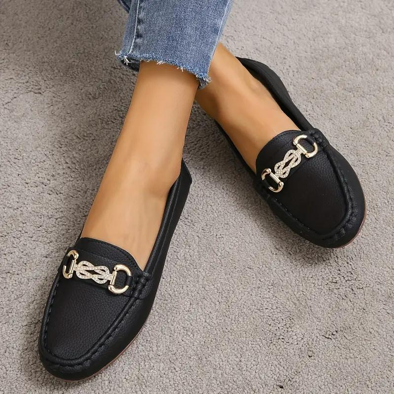 Damernes Loafers Slip-On Læder 4