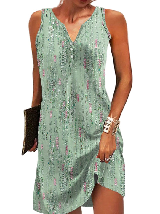 Damernes Retro Kjole Klassisk Design Bomuld 5