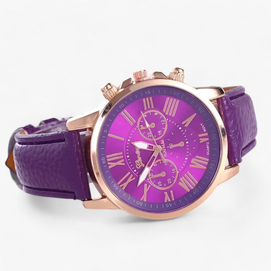 Dameur med minimalistisk design og læderrem 3