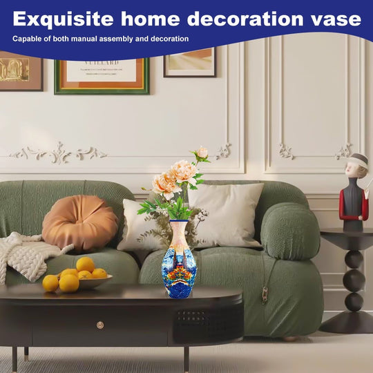 Dekorativ Blomstervase 3D Puslespil til Kreativ Indretning 2