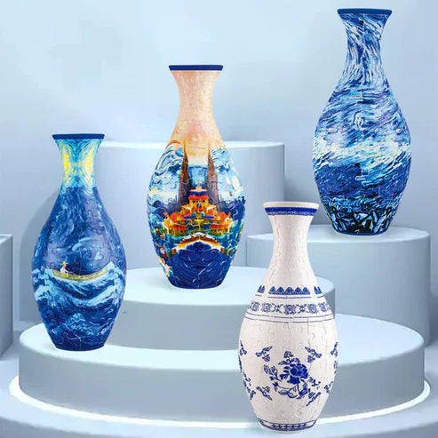 Dekorativ Blomstervase 3D Puslespil til Kreativ Indretning 4