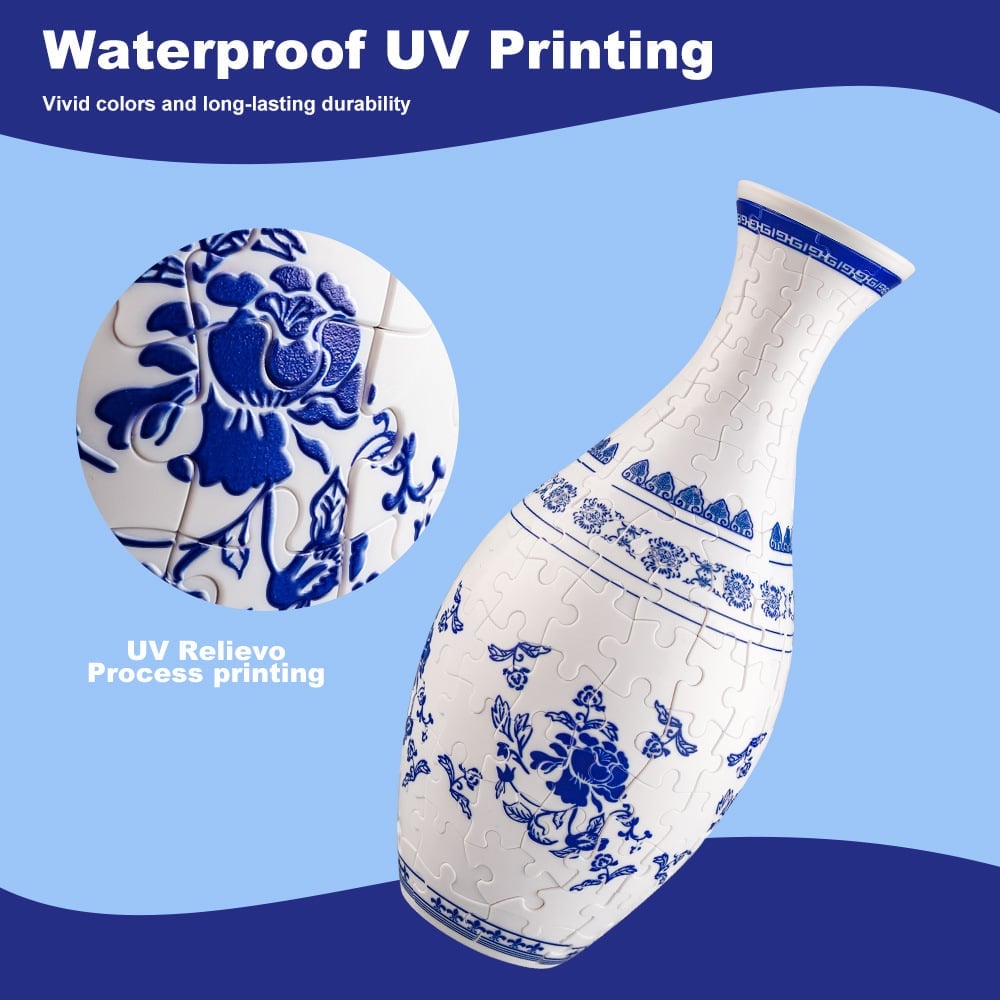 Dekorativ Blomstervase 3D Puslespil til Kreativ Indretning 7