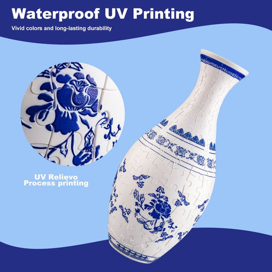 Dekorativ Blomstervase 3D Puslespil til Kreativ Indretning 7