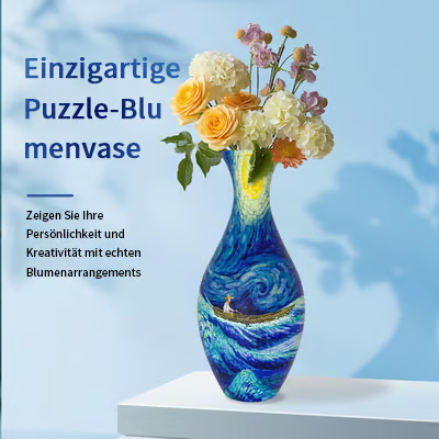 Dekorativ Blomstervase 3D Puslespil til Kreativ Indretning 9