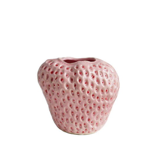Dekorativ Keramik Vase Jordbærformet 0
