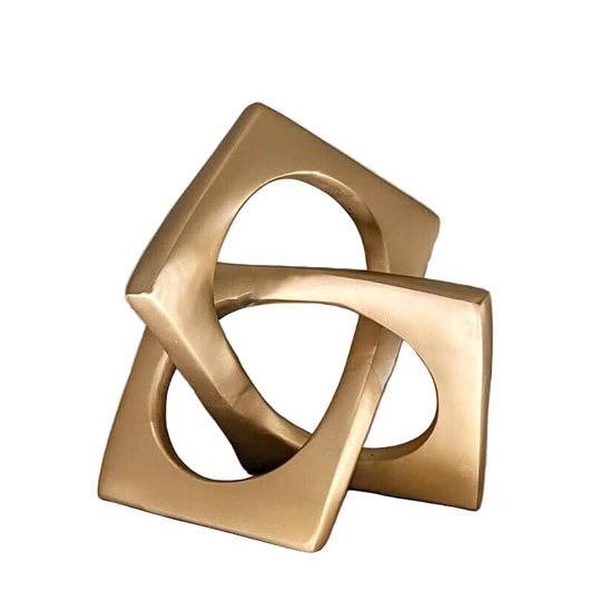 Dekorativ Knudeskulptur i Guld 0