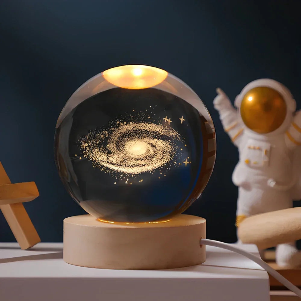 Dekorativ Lampe med 3D Gravering til Hjemmet 0