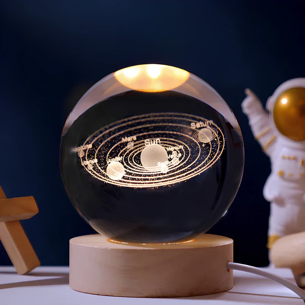 Dekorativ Lampe med 3D Gravering til Hjemmet 2