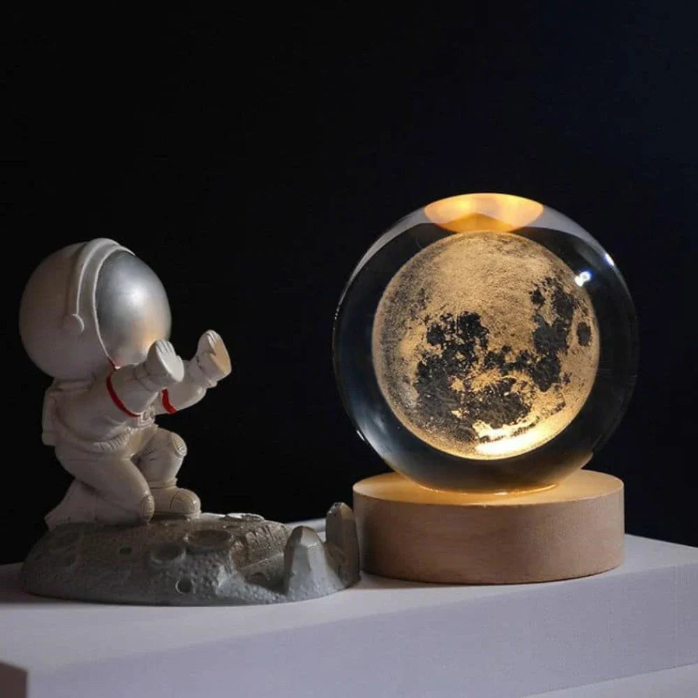 Dekorativ Lampe med 3D Gravering til Hjemmet 3