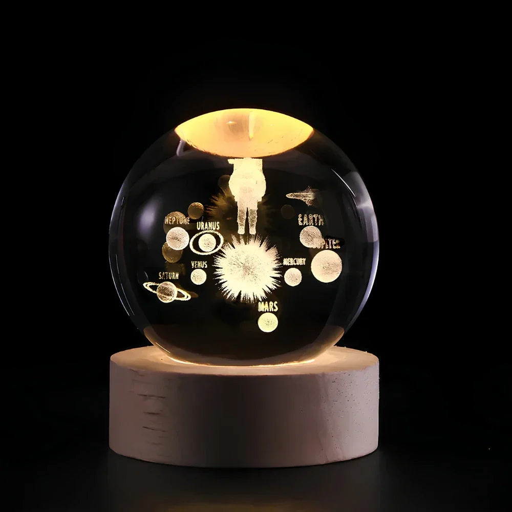 Dekorativ Lampe med 3D Gravering til Hjemmet 6