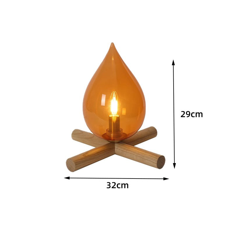 Dekorativ Lampe med Flammeeffekt - Minimalistisk Design til Hyggelig Atmosfære 3