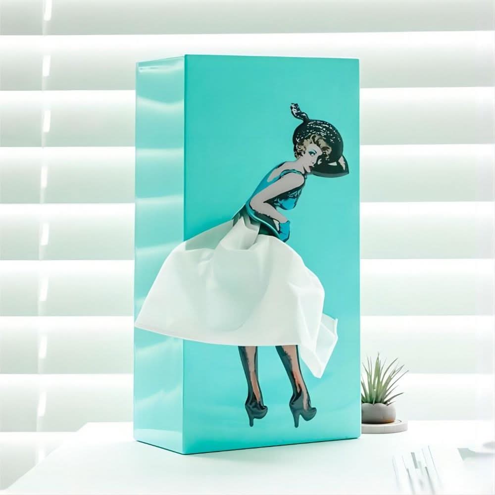 Dekorativ Tissue Box med Legesyg Nederdel 3