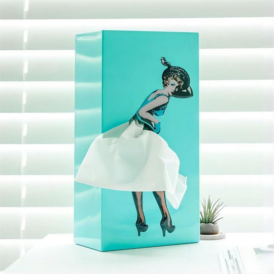 Dekorativ Tissue Box med Legesyg Nederdel 3