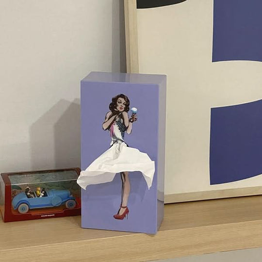 Dekorativ Tissue Box med Legesyg Nederdel 6