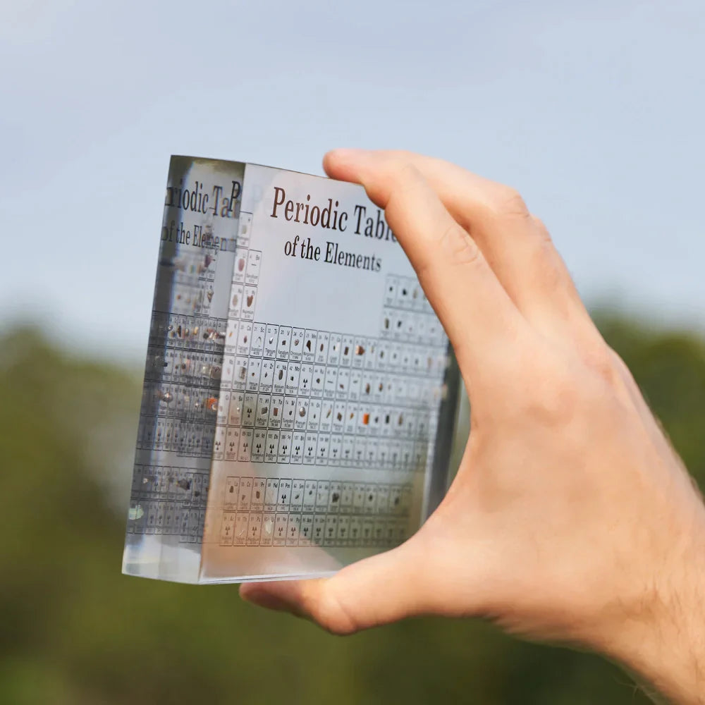 Dekorativt Periodisk System med Ægte Elementer 6