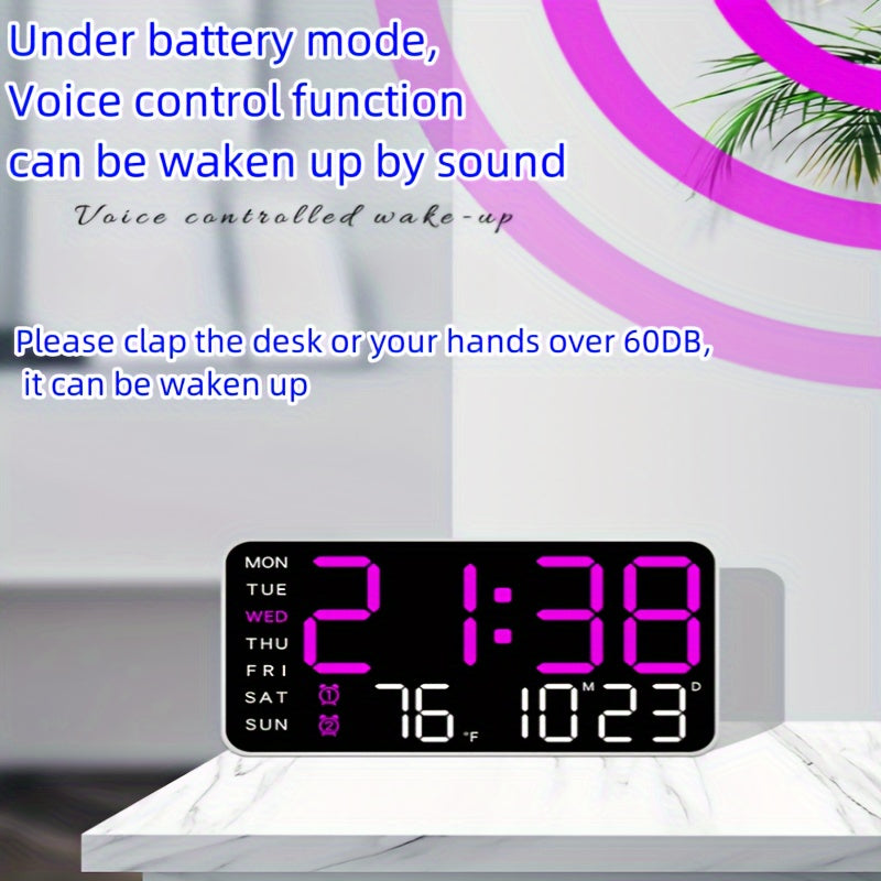 Digitix Digitalt Vægur Multifunktionelt Design 8