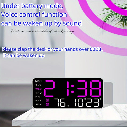 Digitix Digitalt Vægur Multifunktionelt Design 8