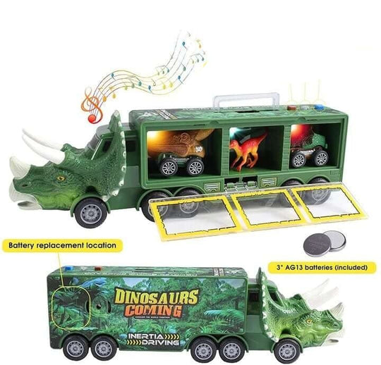 Dinosaurier transport lastbil