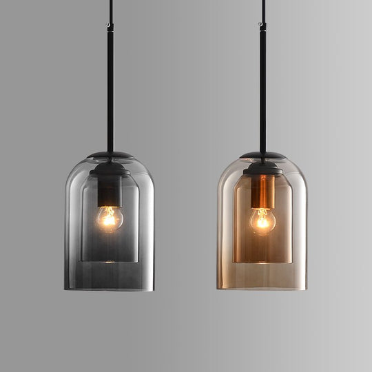 Dobbelt Glas Pendel til Moderne Indretning 1