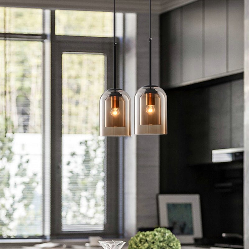 Dobbelt Glas Pendel til Moderne Indretning 3