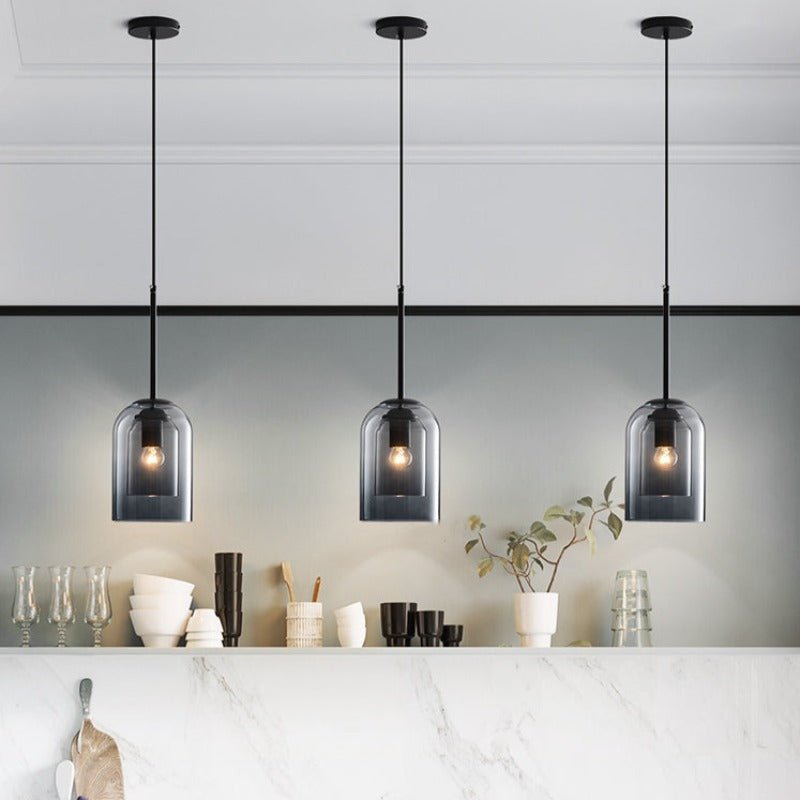 Dobbelt Glas Pendel til Moderne Indretning 4