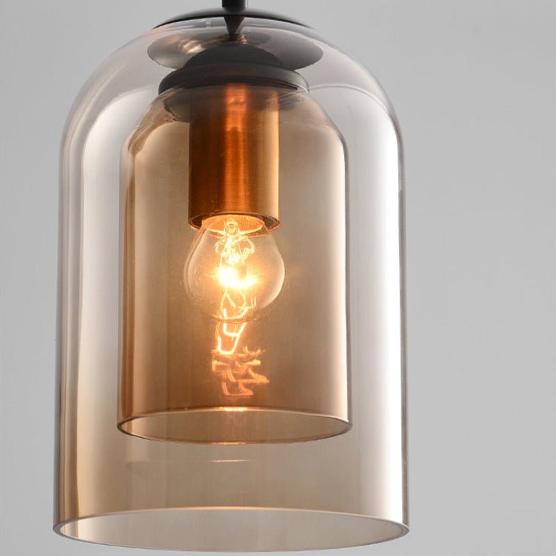 Dobbelt Glas Pendel til Moderne Indretning 8