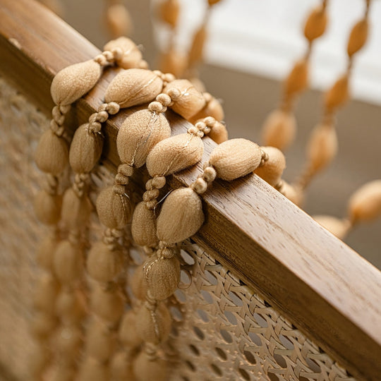 Dørgardin med perler til Boho indretning 3