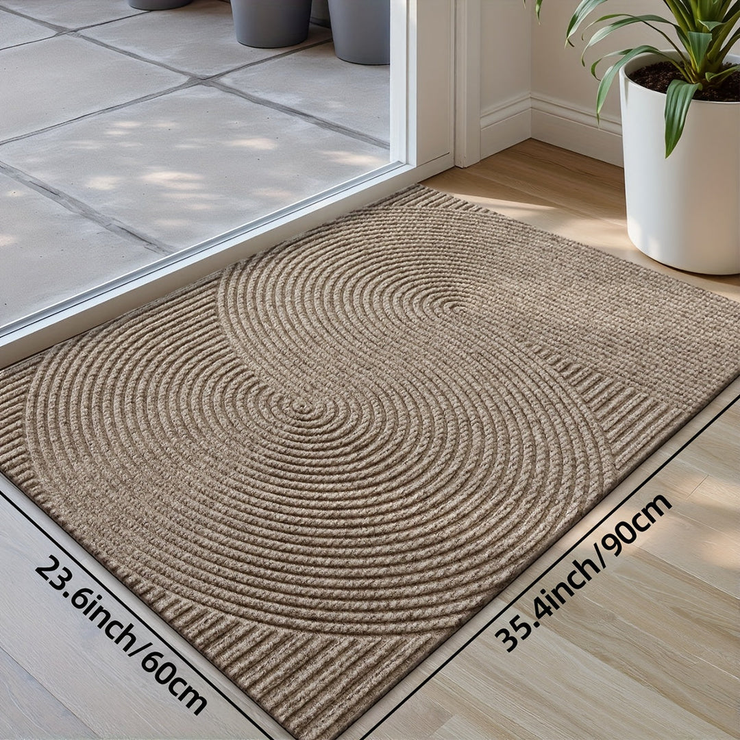 Dørmåtte Indendørs Udendørs Geometrisk Design Skridsikker Lavprofil 4