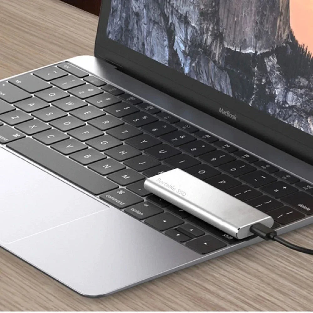 Ekstern Harddisk 4TB USB-C Slankt Metal Design til Dataopbevaring 4
