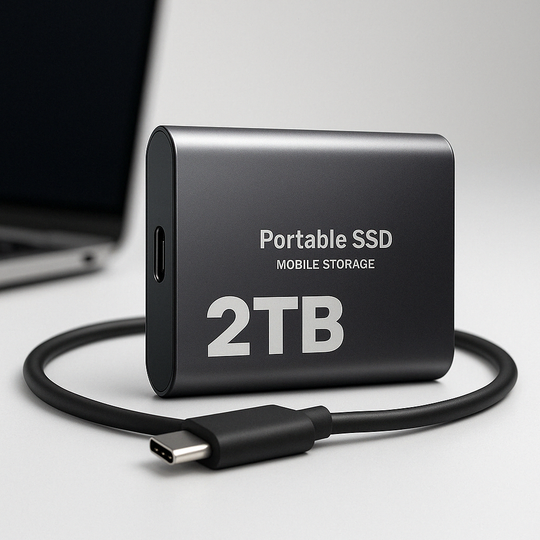 Ekstern SSD 2TB Hurtig USB-C-lagring 0