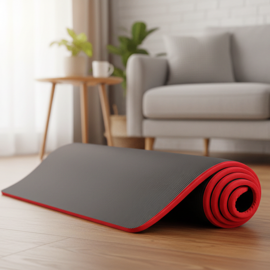 Ekstra Tykk Yogamåtte med Skridsikker Overflade til Yoga og Pilates 0