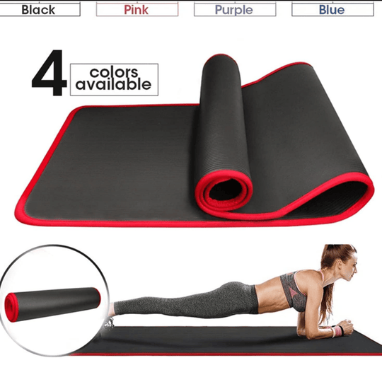 Ekstra Tykk Yogamåtte med Skridsikker Overflade til Yoga og Pilates 4