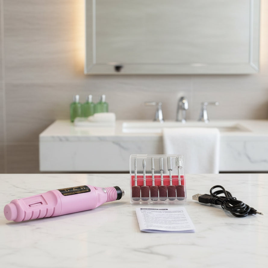 Elektrisk Negleplejesæt 6-i-1 til Manicure og Pedicure 0