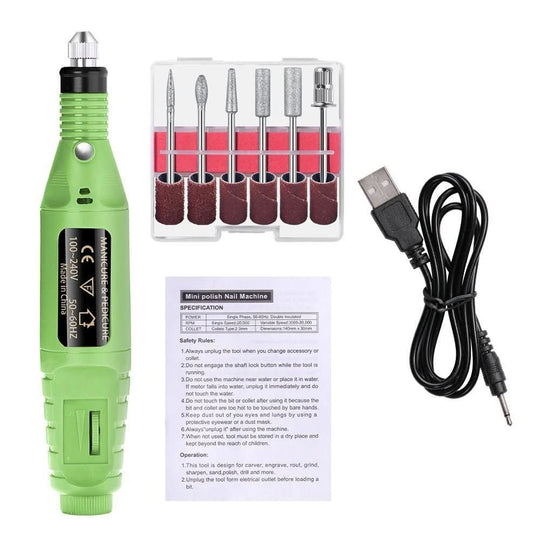 Elektrisk Negleplejesæt 6-i-1 til Manicure og Pedicure 5