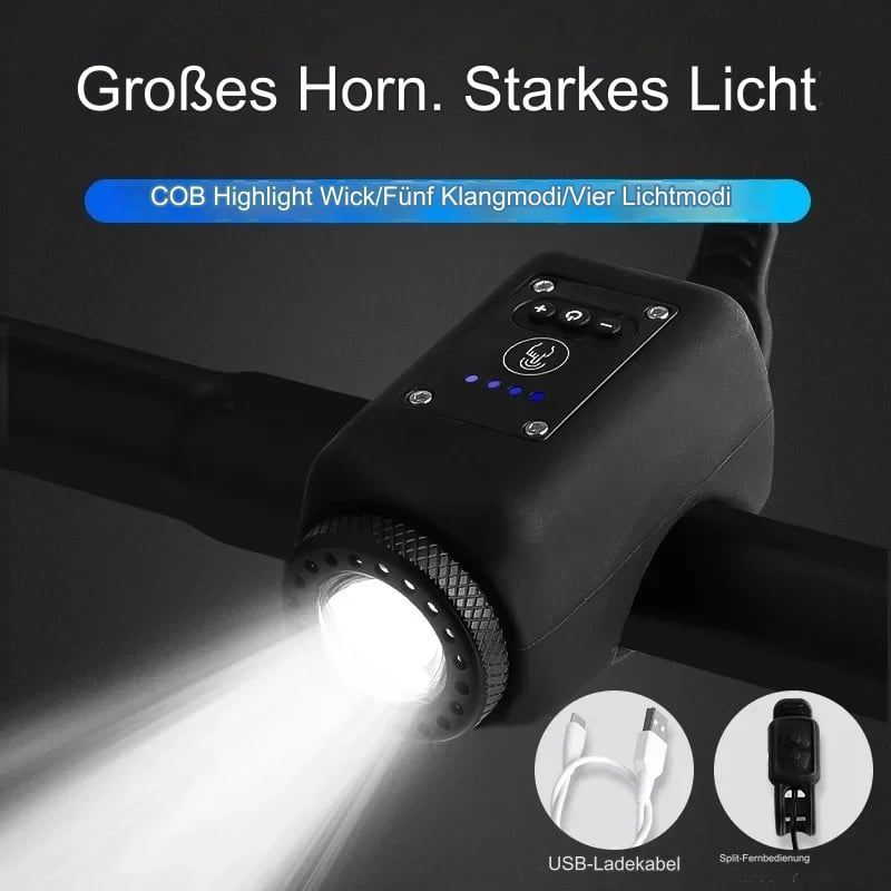 Elektronisk Cykelhorn med LED Lys Robust Design 3