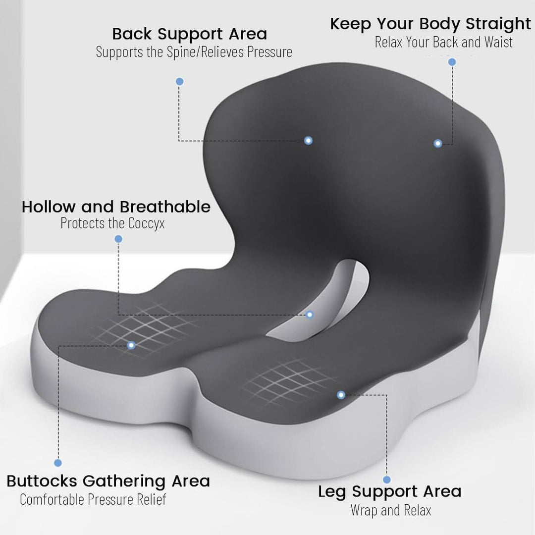 ErgoComfort Pad Sædehynde til Kontor og Bil 7