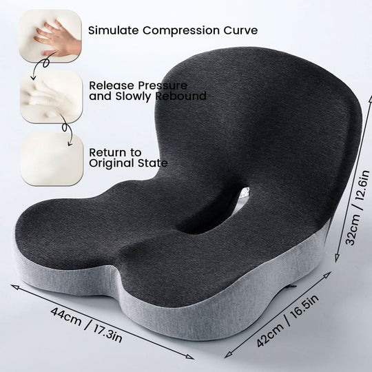 ErgoComfort Pad Sædehynde til Kontor og Bil 8