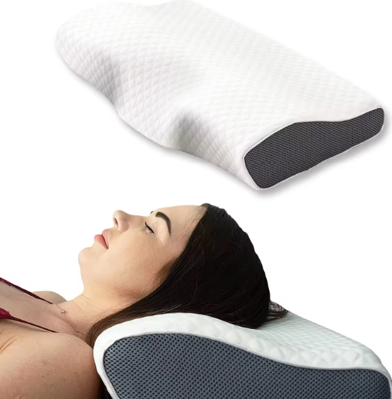 Ergonomisk Hovedpude til Søvn med Konturdesign og Temperaturregulering 0