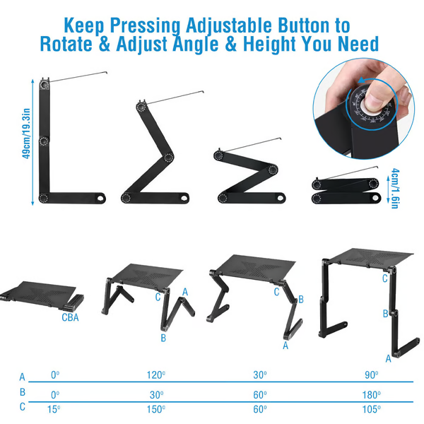 Ergonomisk Laptop Stand Justerbar 4