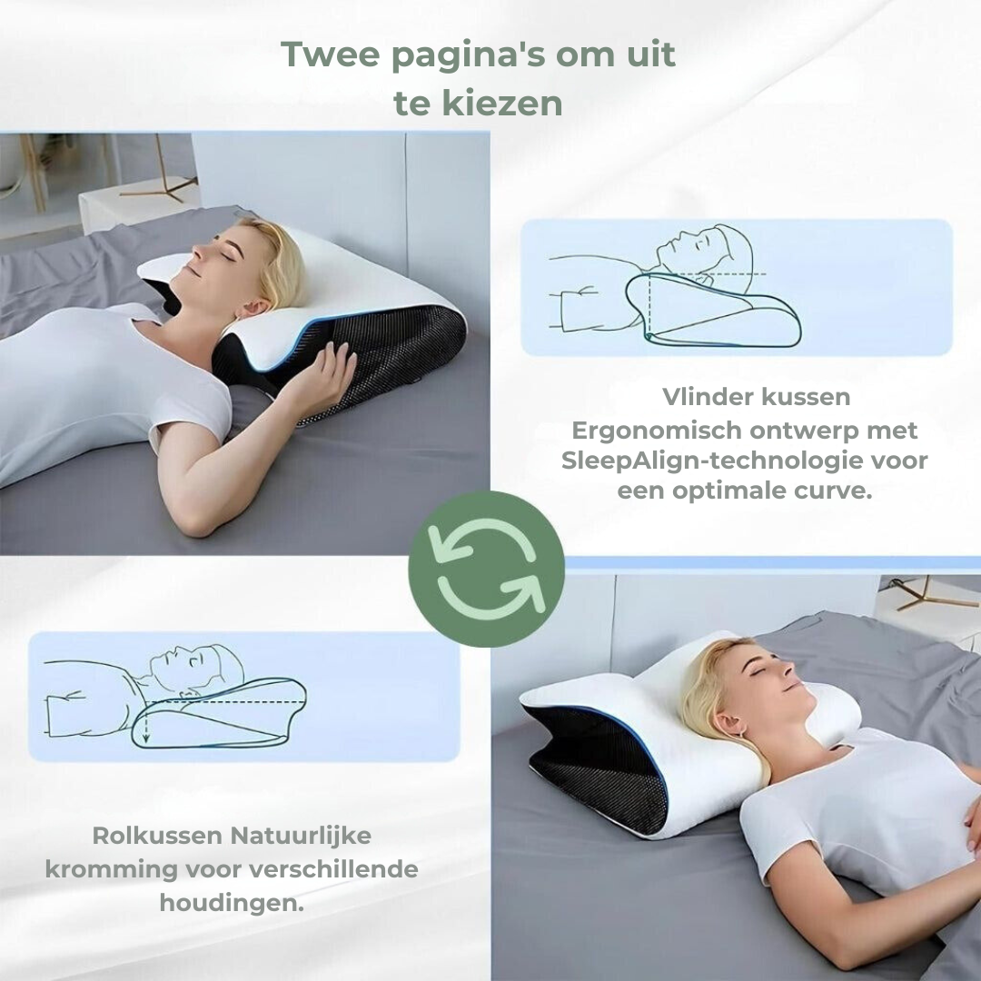 Ergonomisk Nakkepude til Alle Sovestillinger 5