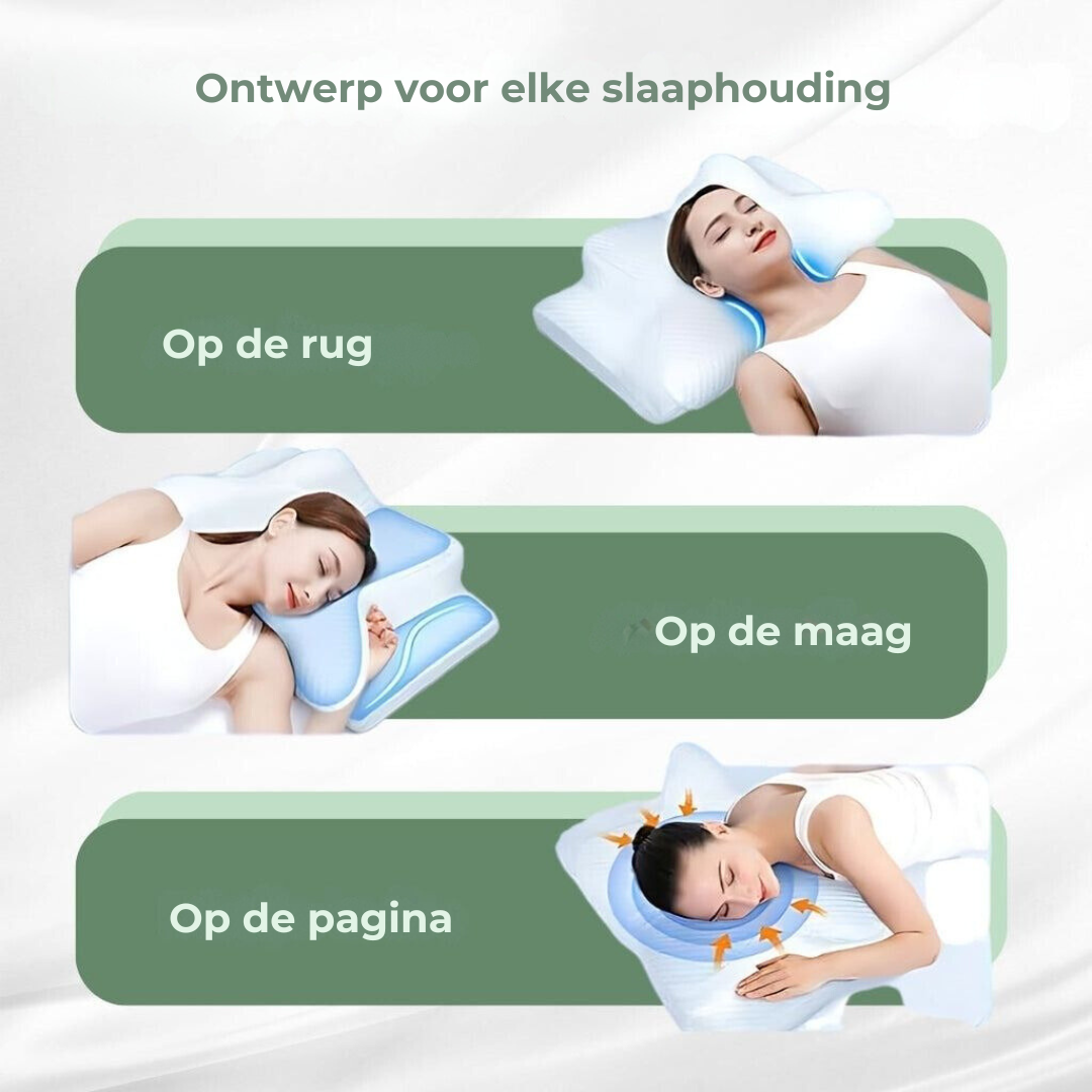 Ergonomisk Nakkepude til Alle Sovestillinger 6