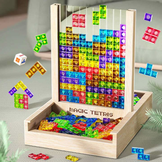 Familievenligt Tetris Puslespil i Bæredygtigt Design 0